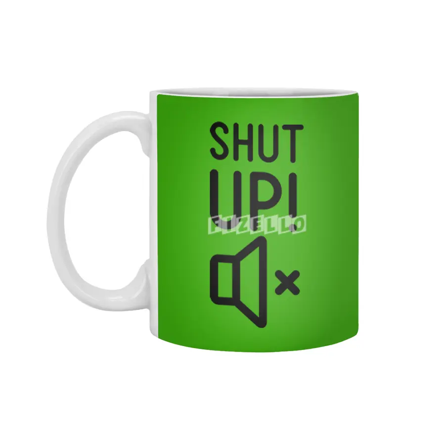 Shut Up! Beyaz Kupa