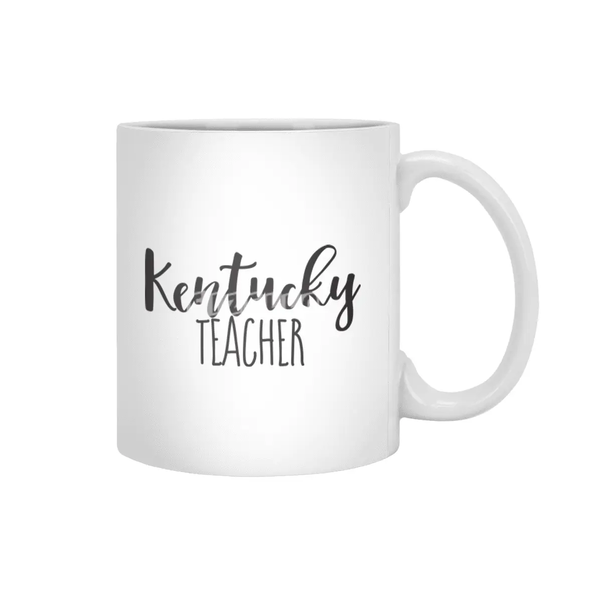 Kentucky Teacher Lettering Beyaz Kupa