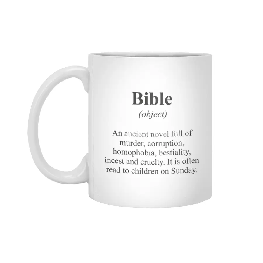 Bible Alternative Dictionary Definitions Parody Beyaz Kupa