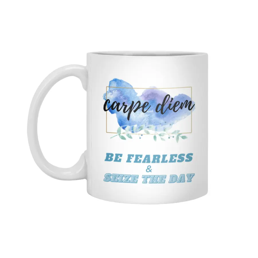 Carpe Diem - Seize The Day Beyaz Kupa