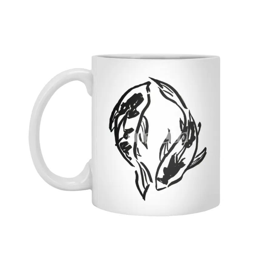 Koi Fish Beyaz Kupa