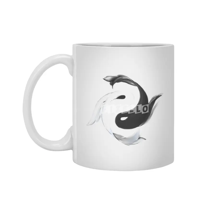 Koi Fish Beyaz Kupa