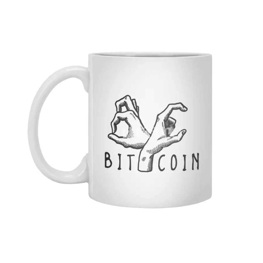 Bitcoin Crew (dark) Beyaz Kupa