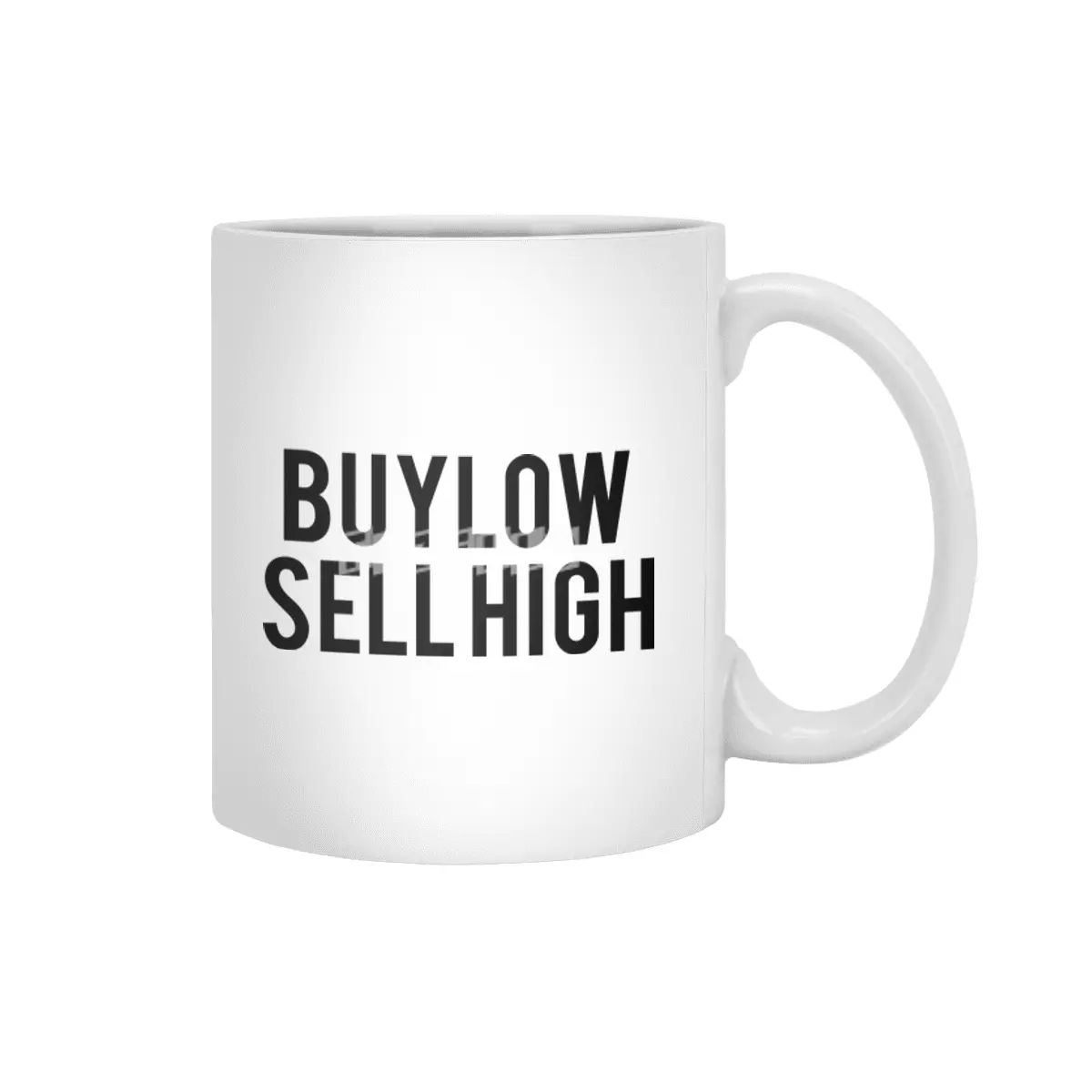 Buy Low Sell High,Bitcoin,BTC,Crypto,Cryptocurrency,Wallstreetbets Beyaz Kupa