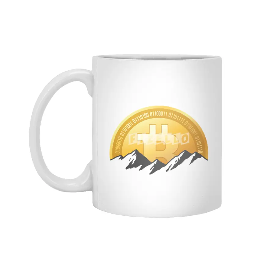 Bitcoin Horizon Beyaz Kupa