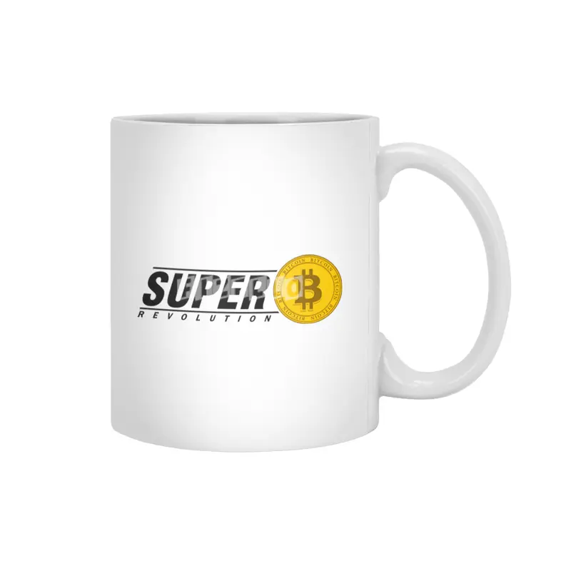 Super Revolution Bitcoin Beyaz Kupa