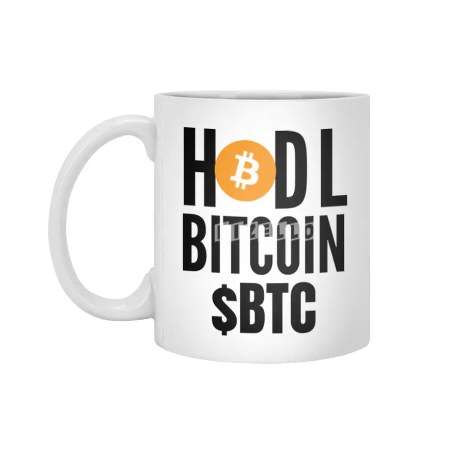 Bitcoin Hodl Beyaz Kupa