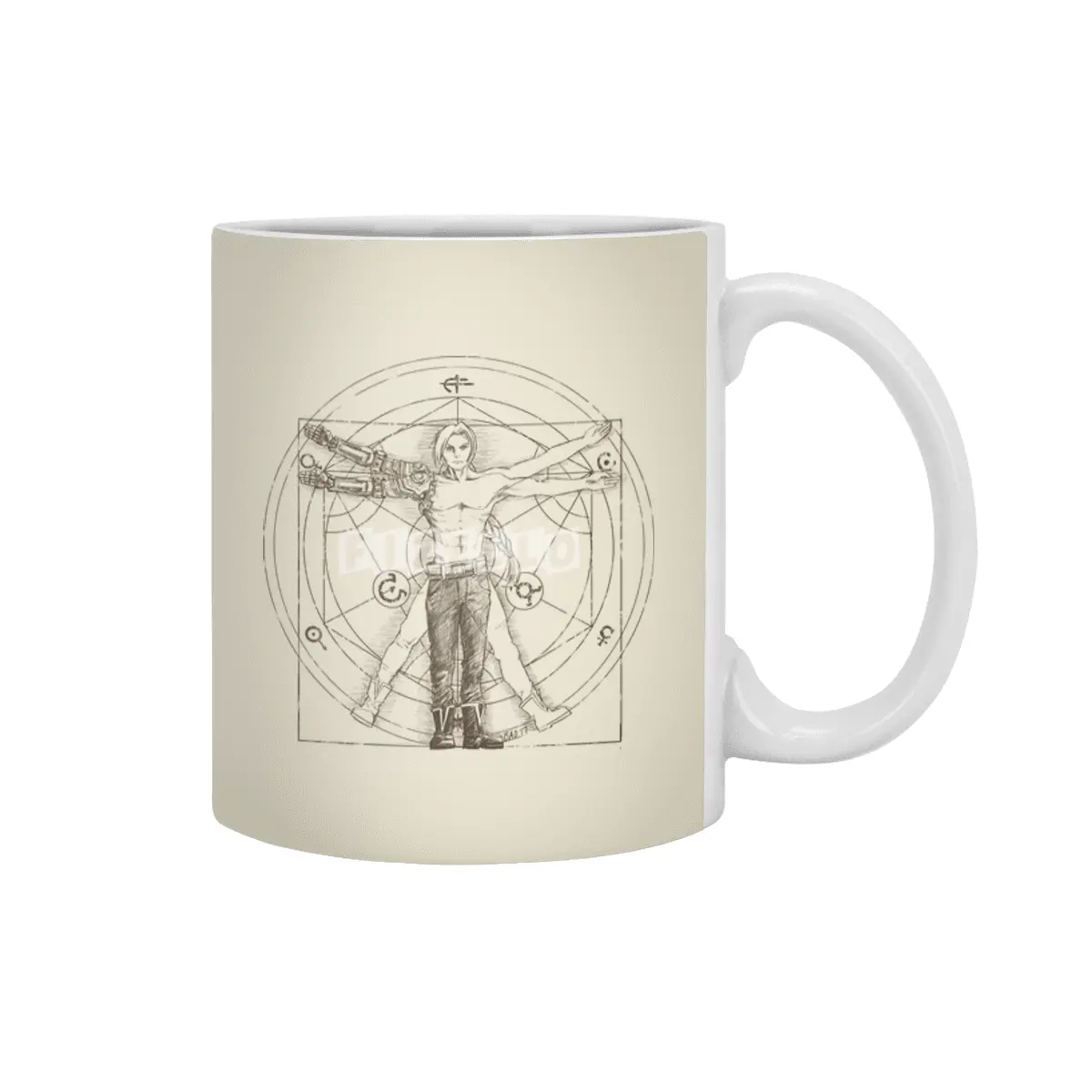 Vitruvian Alchemist Beyaz Kupa