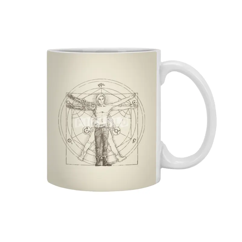 Vitruvian Alchemist Beyaz Kupa