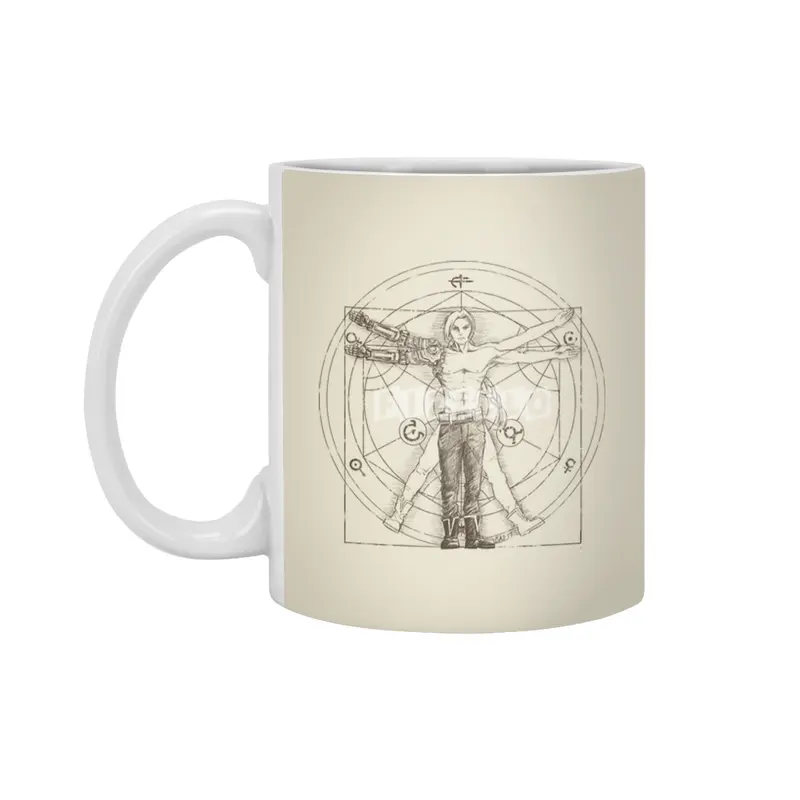 Vitruvian Alchemist Beyaz Kupa