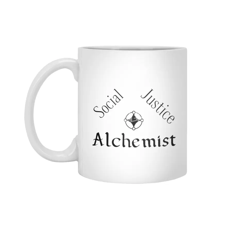 Social Justice Alchemist - Black Beyaz Kupa