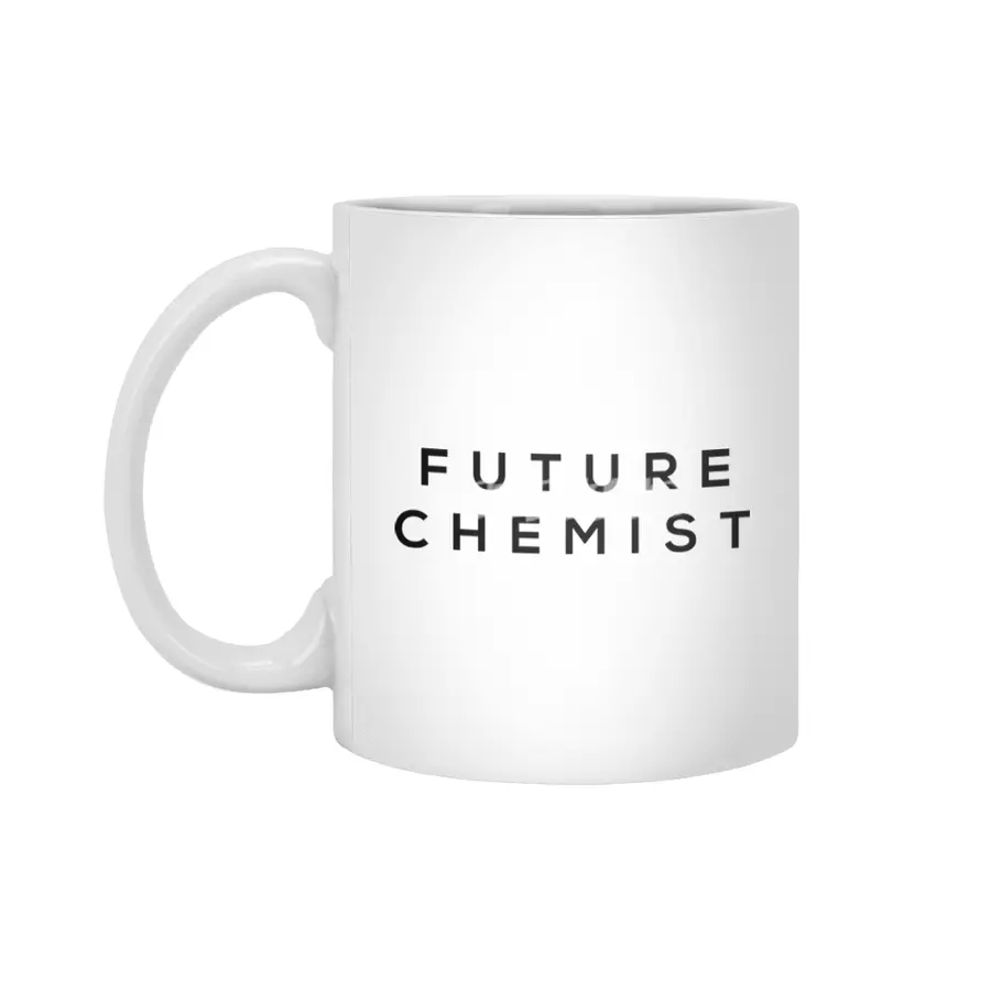 Future Tee Black Print - Chemist Beyaz Kupa
