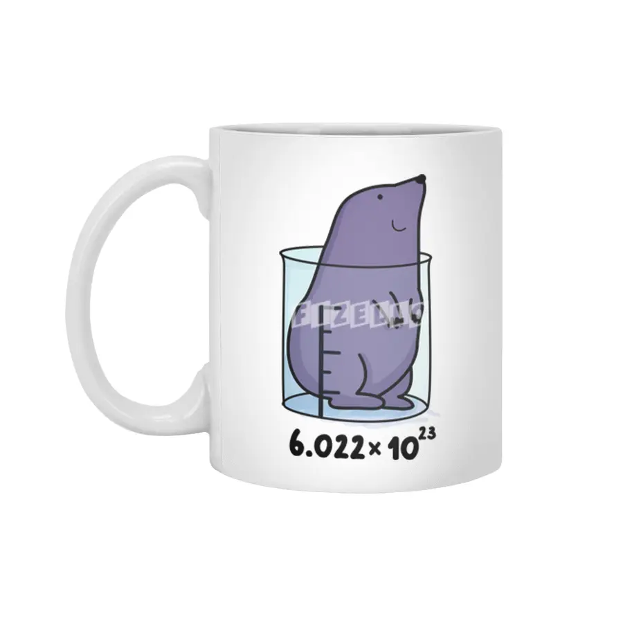 Chemistry Mole Cute Chemical Mol Pun Beyaz Kupa