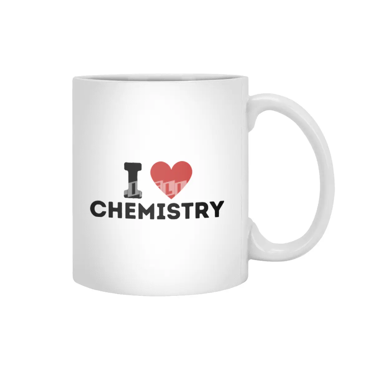 I Love Chemistry Simple Heart Design Beyaz Kupa