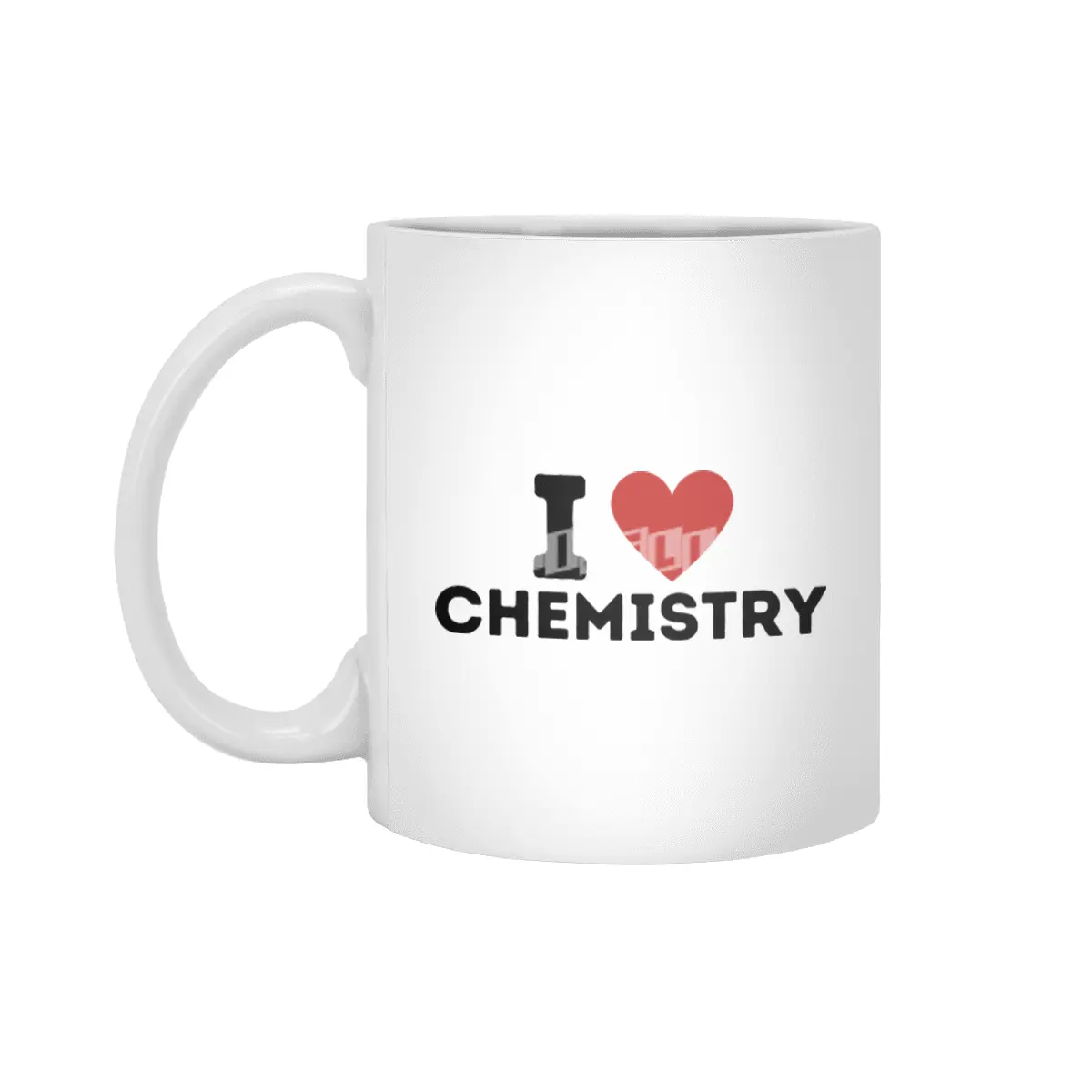 I Love Chemistry Simple Heart Design Beyaz Kupa