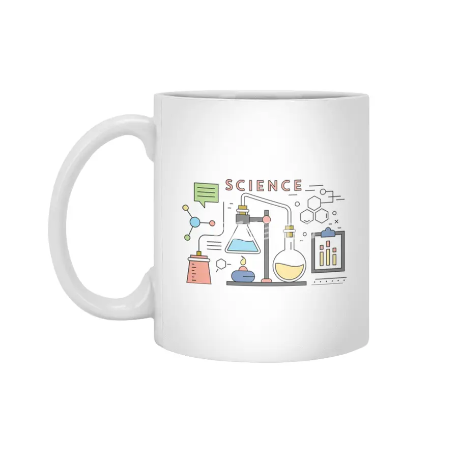 Science Chemistry Student Physics Shirt Beyaz Kupa