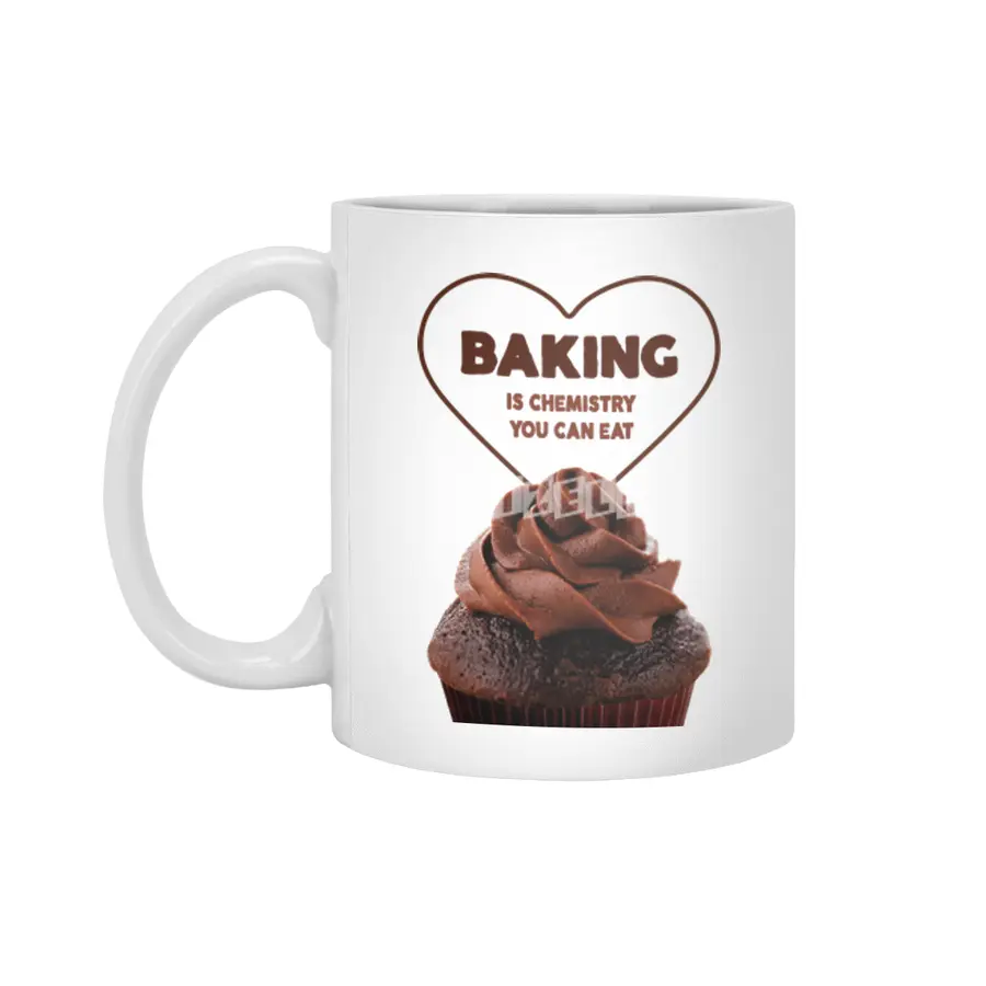 baking is chemistry you can eat Beyaz Kupa