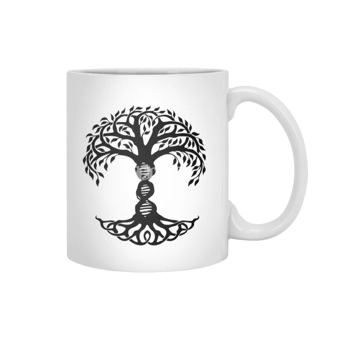 Copy of DNA Tree of Life Genetics Biology Science gift viking theme Beyaz Kupa