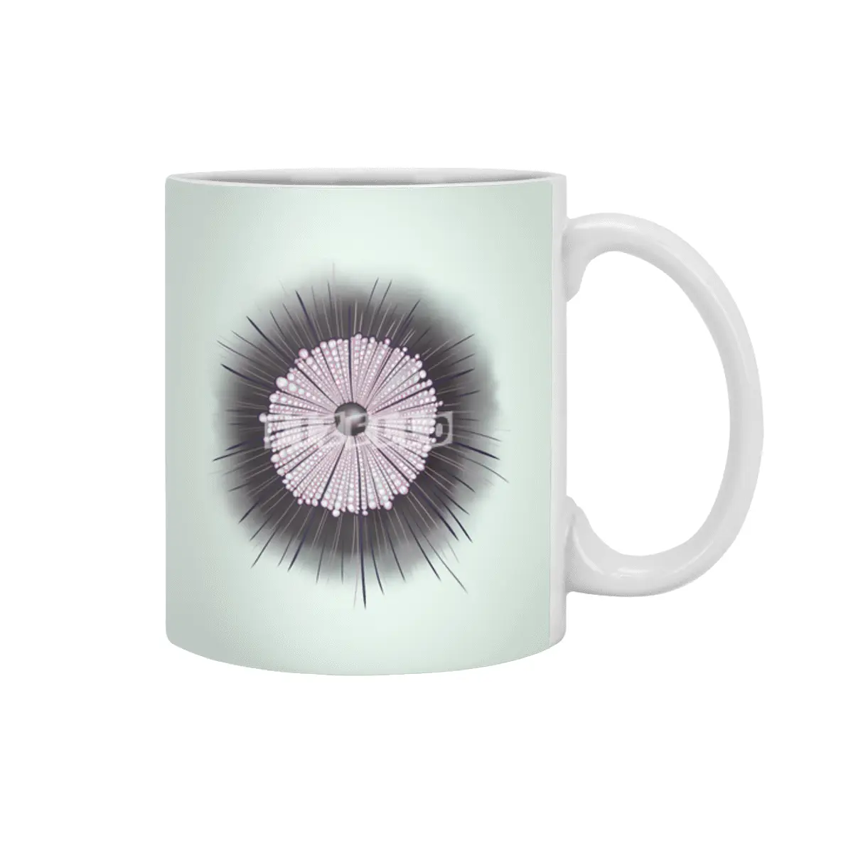 Heliozoa Microbe Microbiology Geek Digital Art Beyaz Kupa