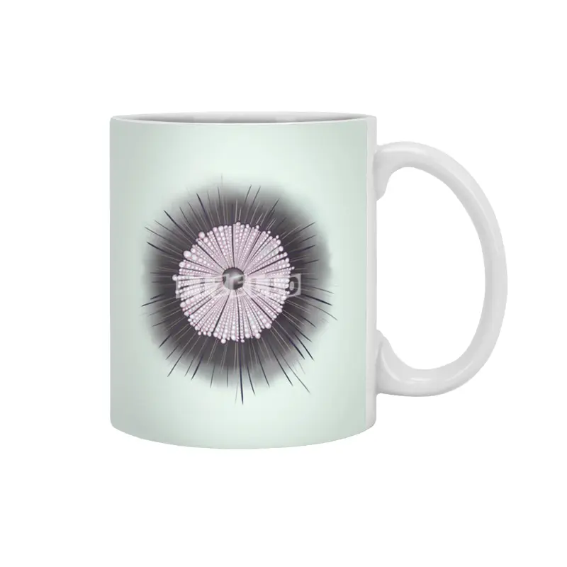 Heliozoa Microbe Microbiology Geek Digital Art Beyaz Kupa