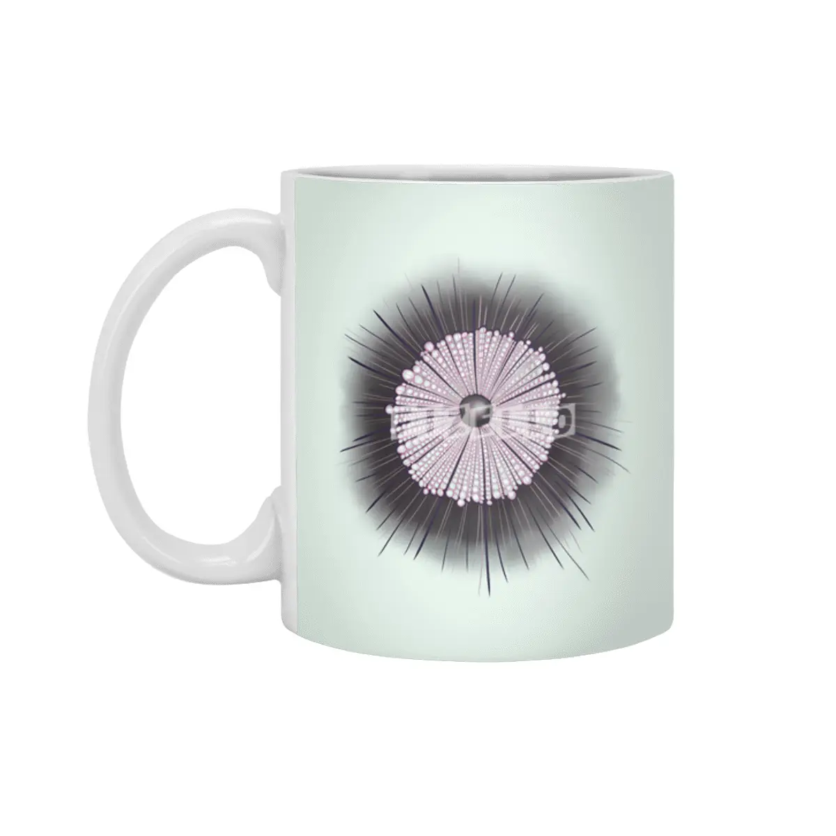 Heliozoa Microbe Microbiology Geek Digital Art Beyaz Kupa