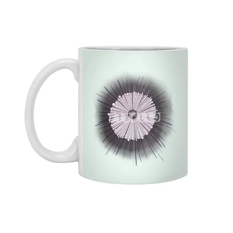 Heliozoa Microbe Microbiology Geek Digital Art Beyaz Kupa
