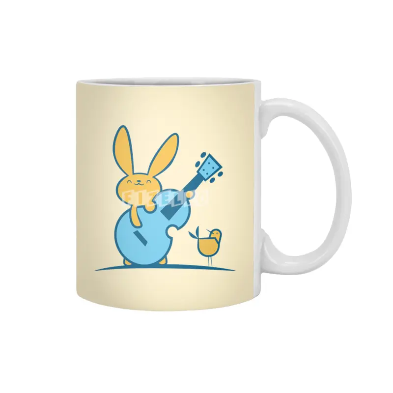 Bass Bunny and the Bird Beyaz Kupa