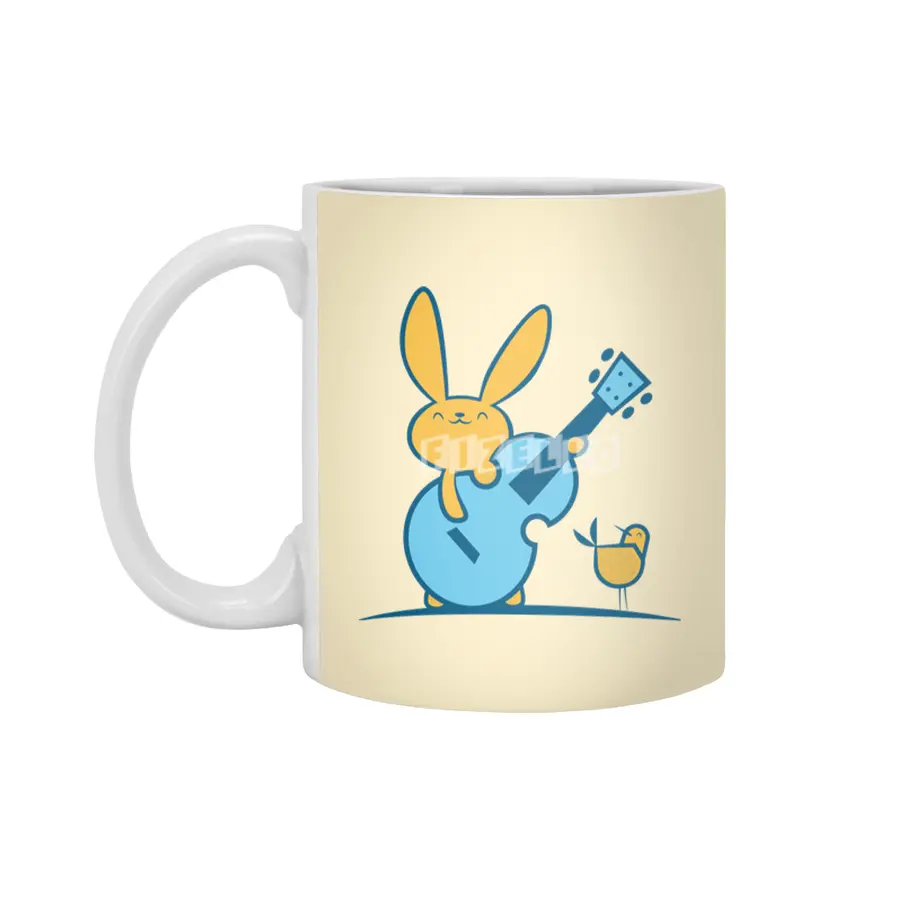 Bass Bunny and the Bird Beyaz Kupa