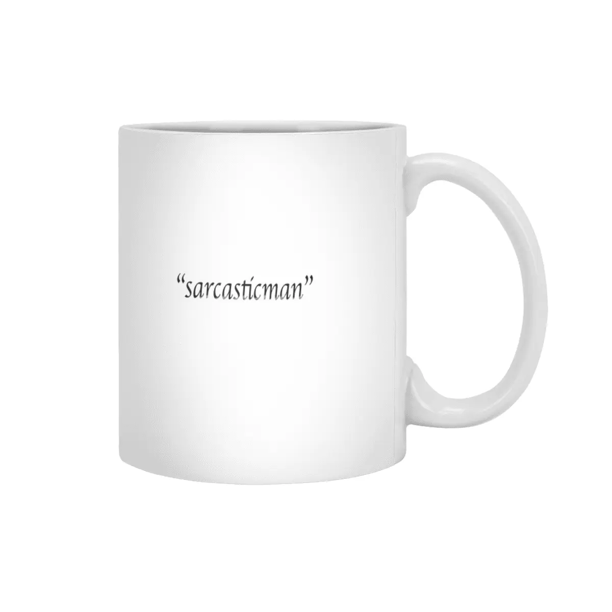 "sarcasticman" Beyaz Kupa