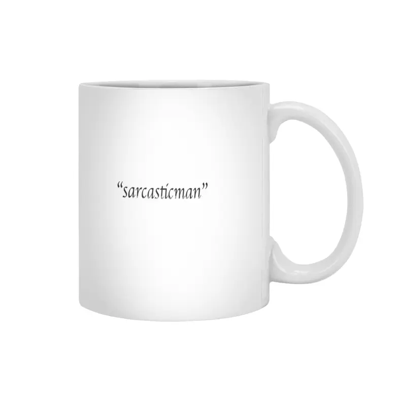 "sarcasticman" Beyaz Kupa