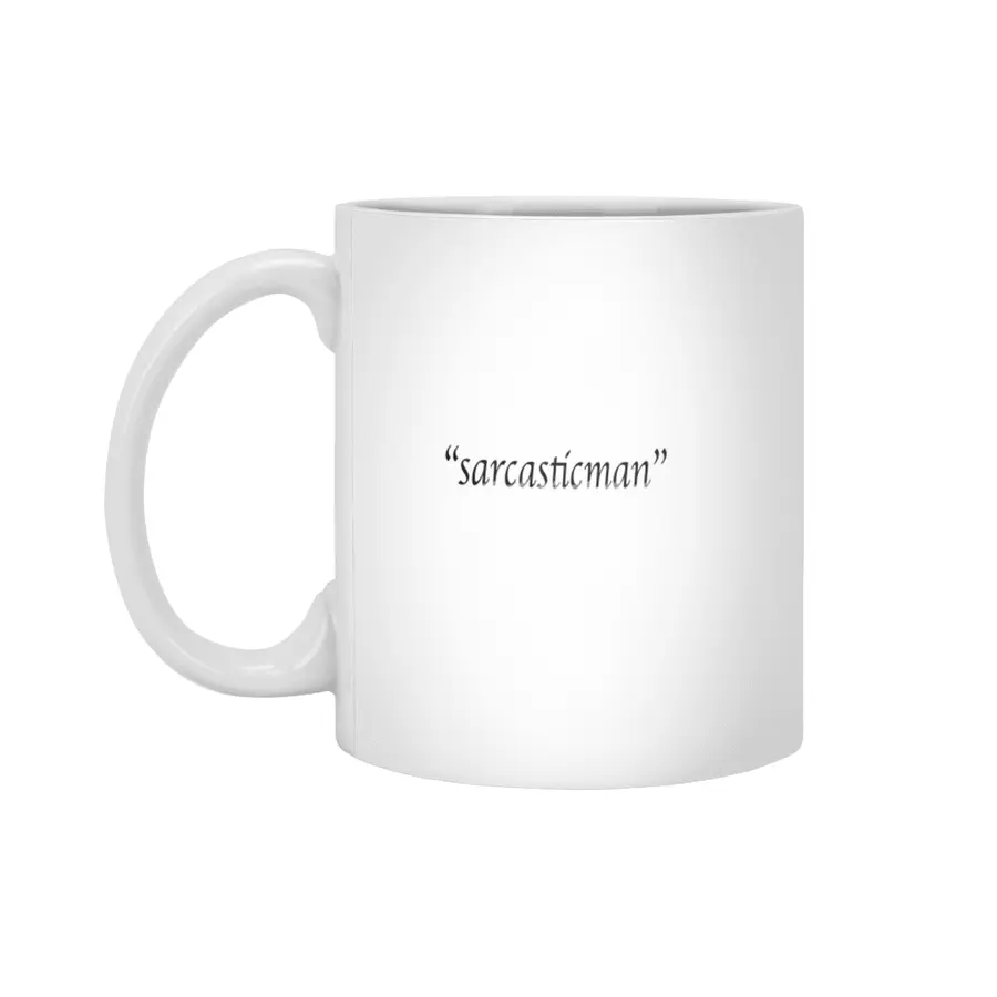"sarcasticman" Beyaz Kupa
