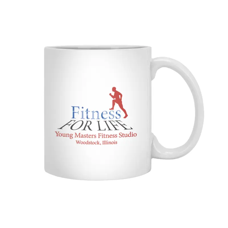 Fitness Logo for light colored Beyaz Kupa