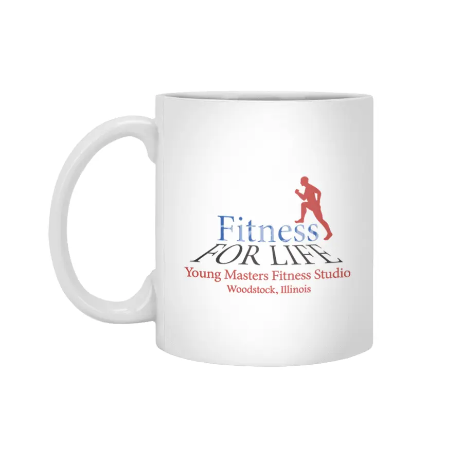 Fitness Logo for light colored Beyaz Kupa