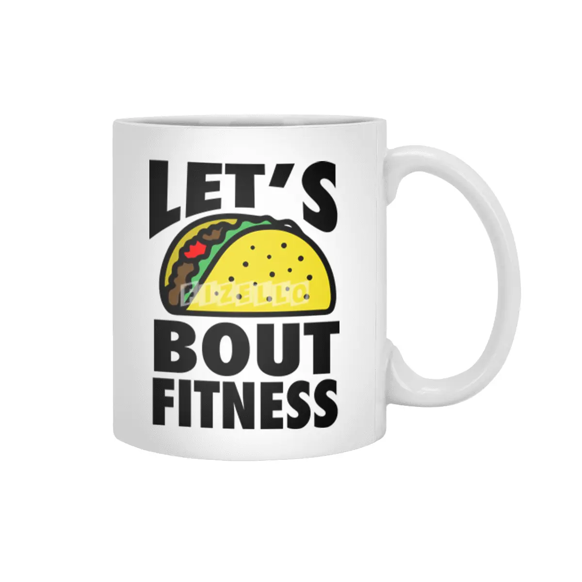 Pink Stars: Let's TACO bout Fitness Beyaz Kupa