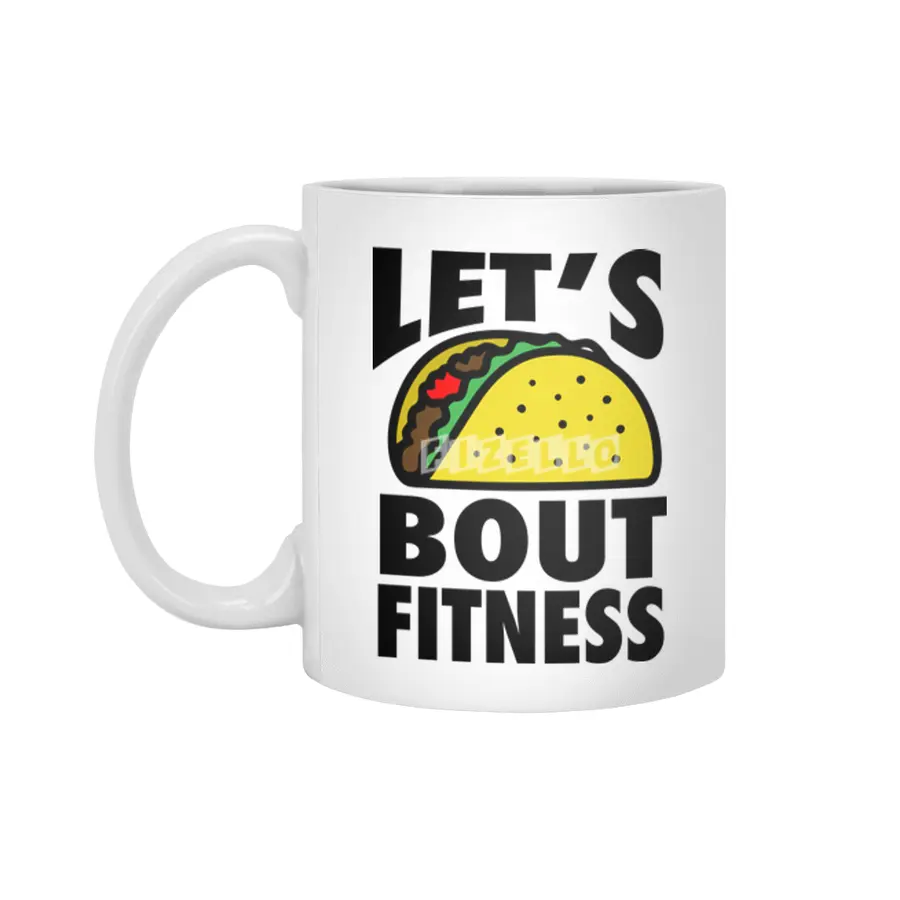 Pink Stars: Let's TACO bout Fitness Beyaz Kupa