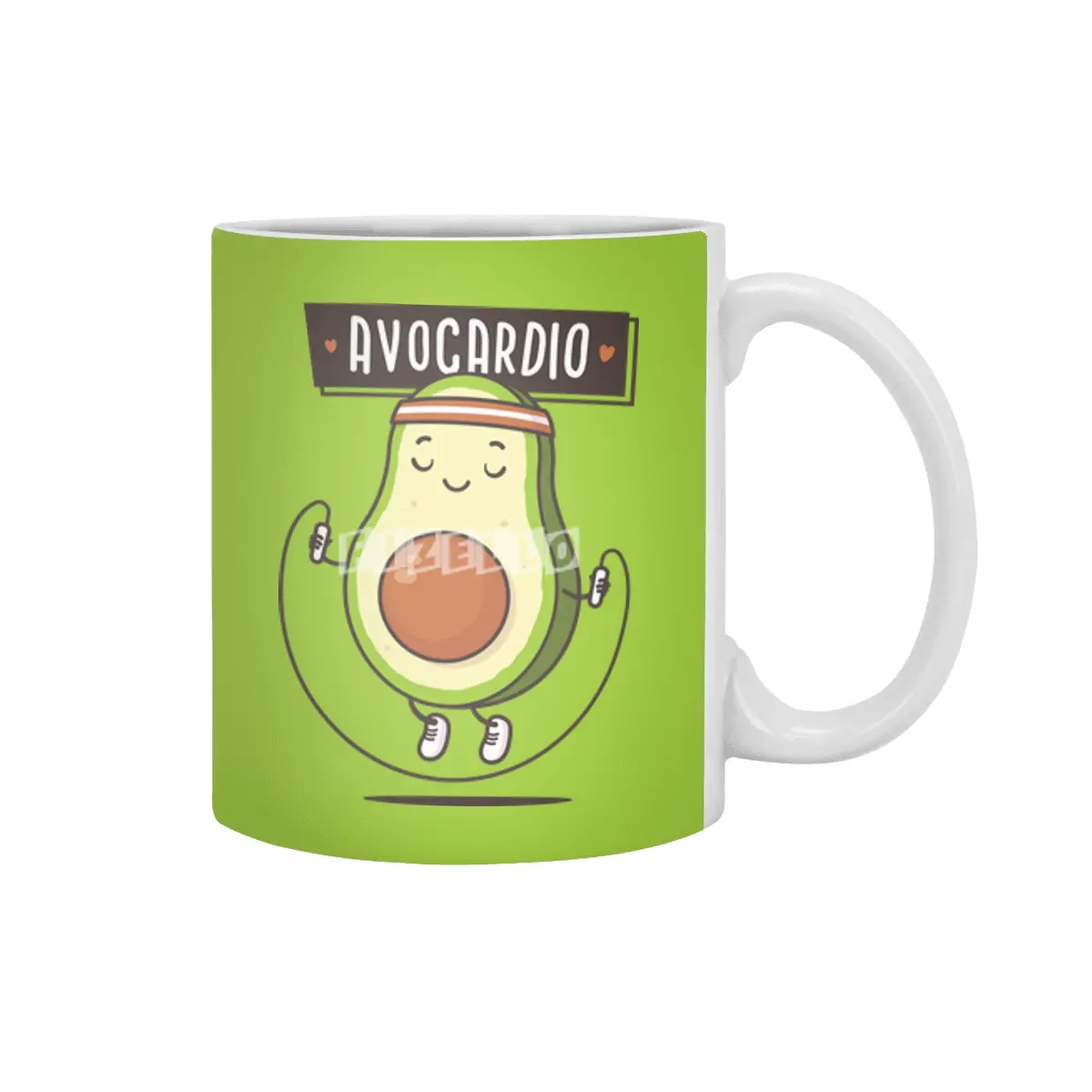 Avo Cardio - Avocado Workout Beyaz Kupa