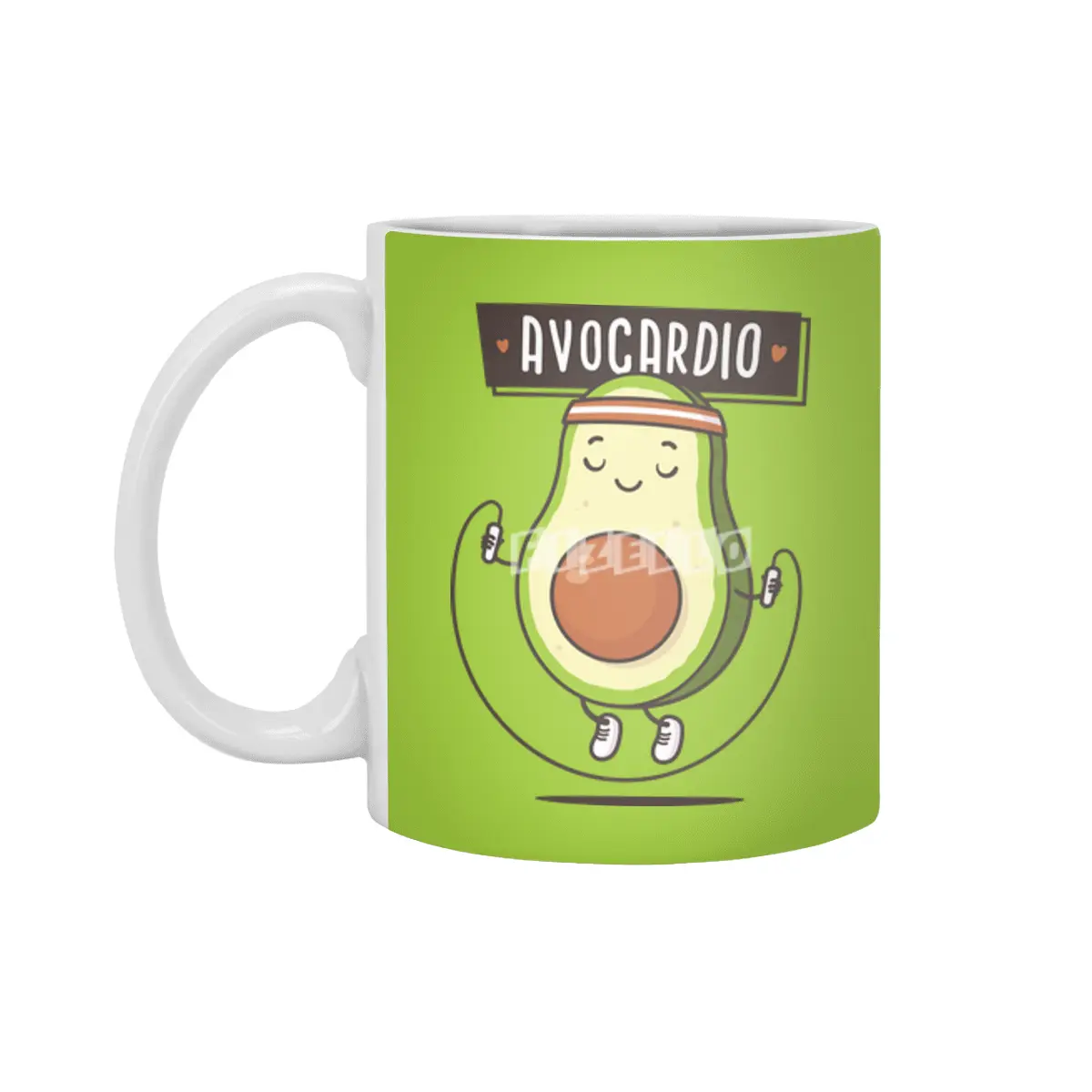 Avo Cardio - Avocado Workout Beyaz Kupa