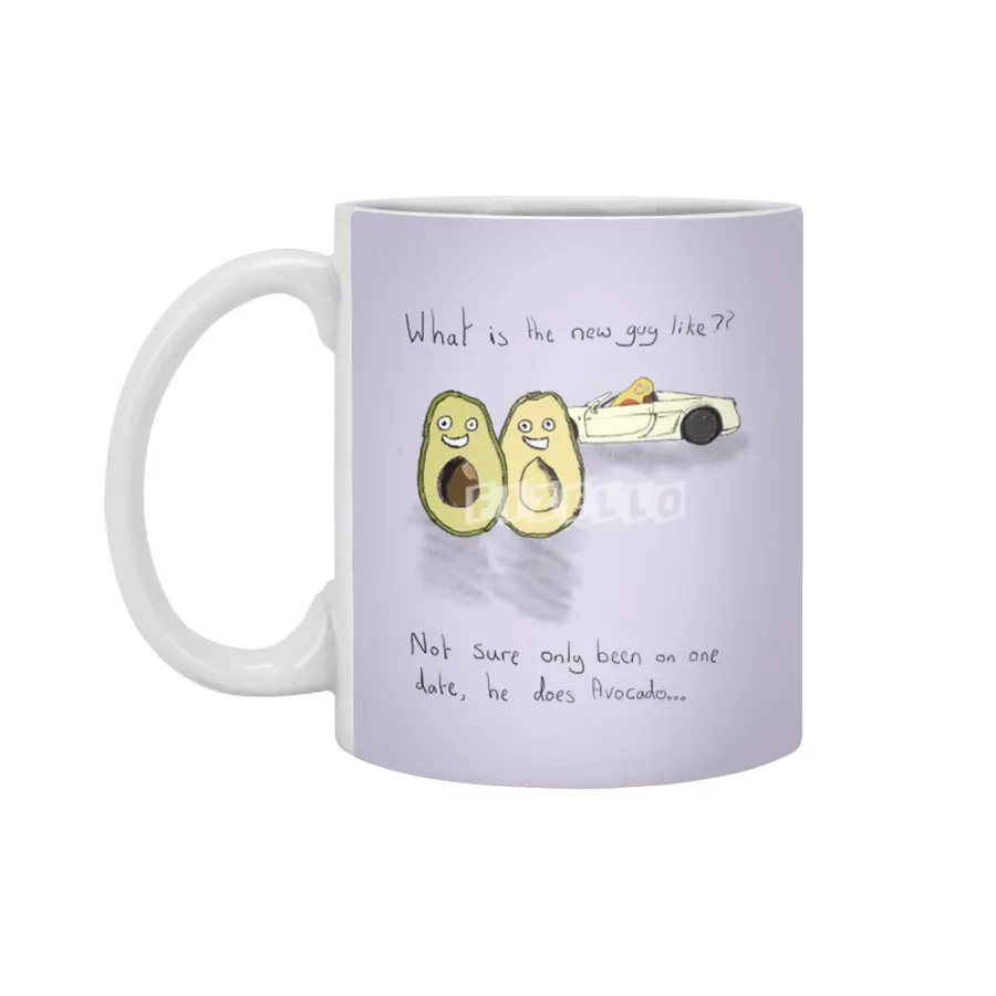 He Does Avocado Beyaz Kupa