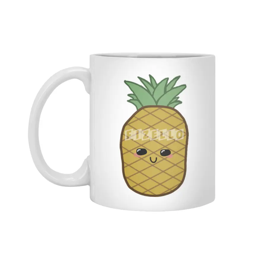 Kawaii Pineapple Beyaz Kupa