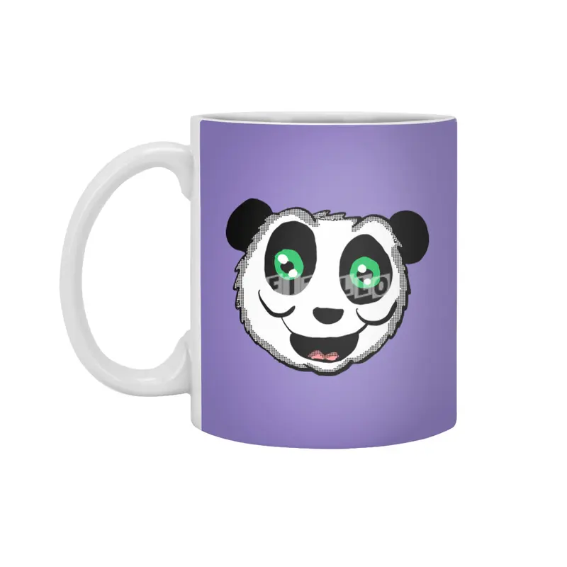Cartoon Panda head Beyaz Kupa