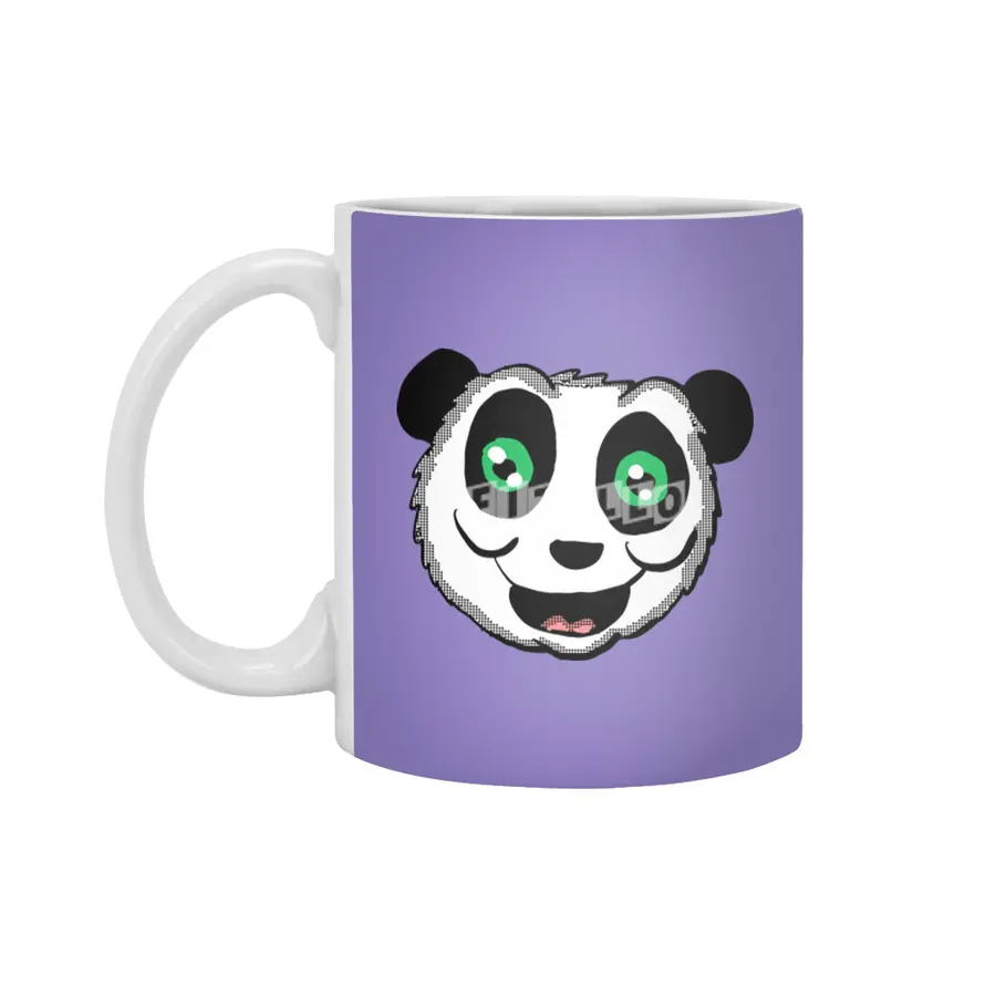 Cartoon Panda head Beyaz Kupa