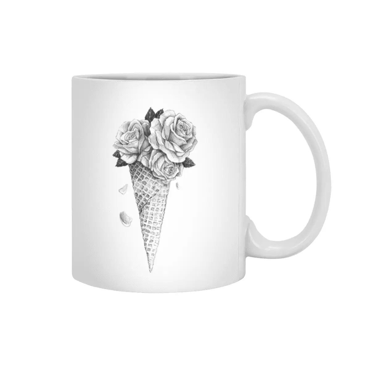 Ice Cream Roses Beyaz Kupa