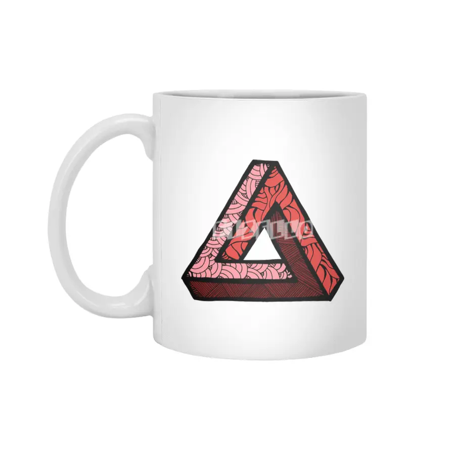 Penrosey Triangle Beyaz Kupa