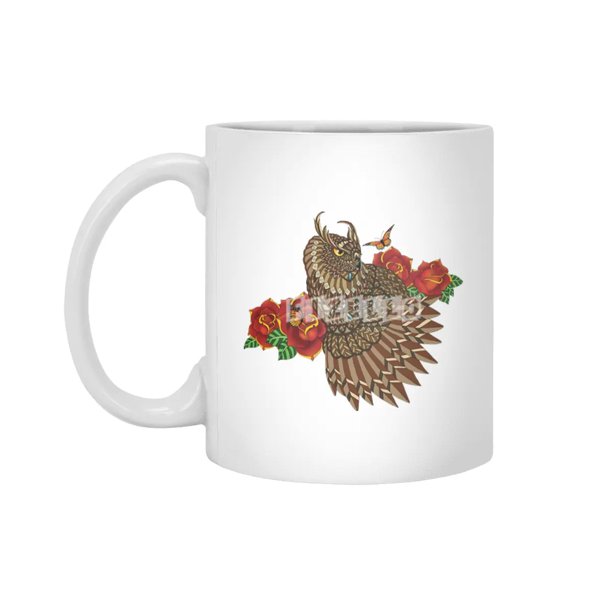 Summer Roses Owl Beyaz Kupa