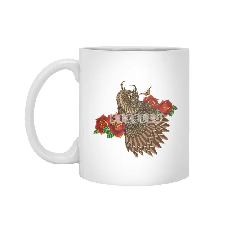 Summer Roses Owl Beyaz Kupa