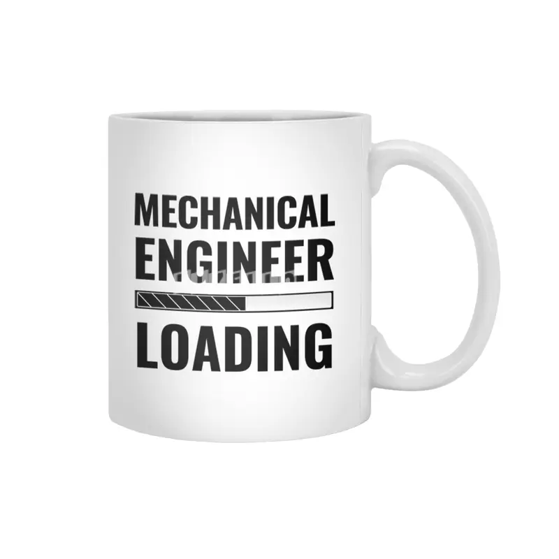 Mechanical Engineer Loading With Status Bar Beyaz Kupa