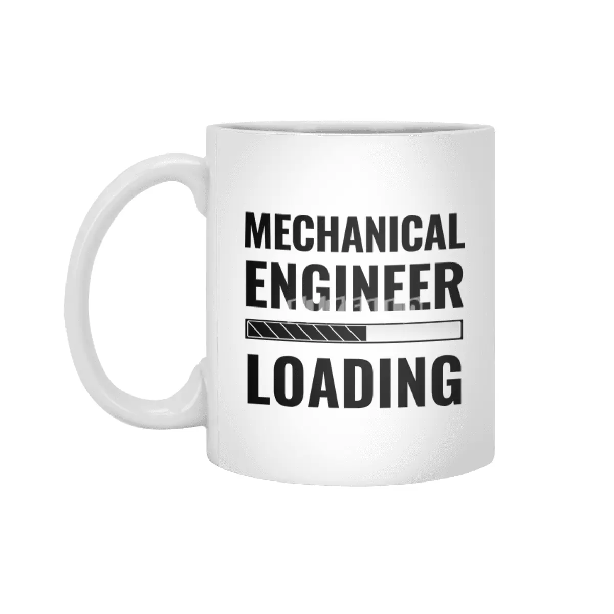 Mechanical Engineer Loading With Status Bar Beyaz Kupa