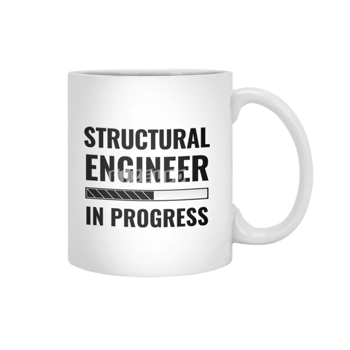 Structural Engineer In Progress With Status Bar Beyaz Kupa