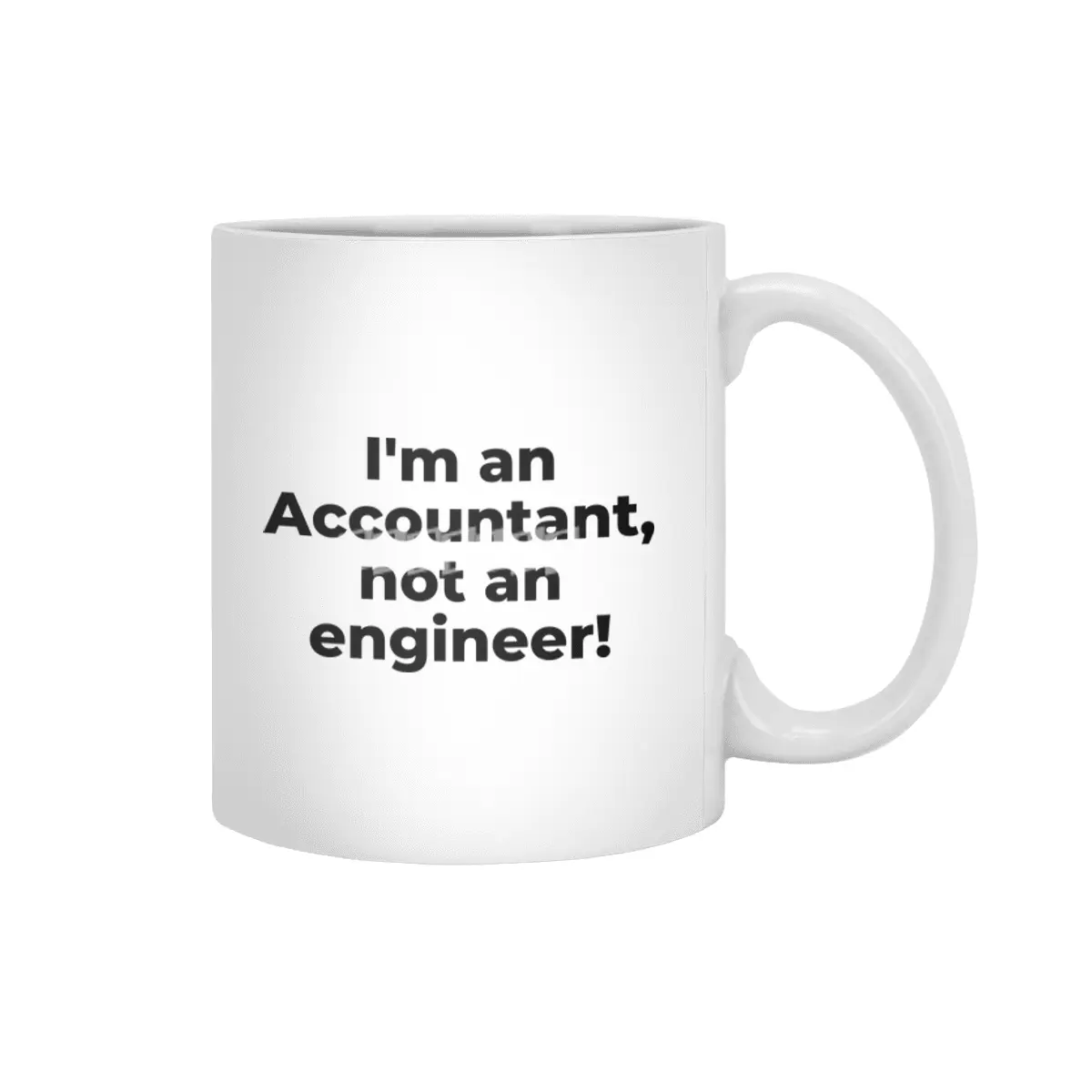 I'm an Accountant, not an engineer! Beyaz Kupa