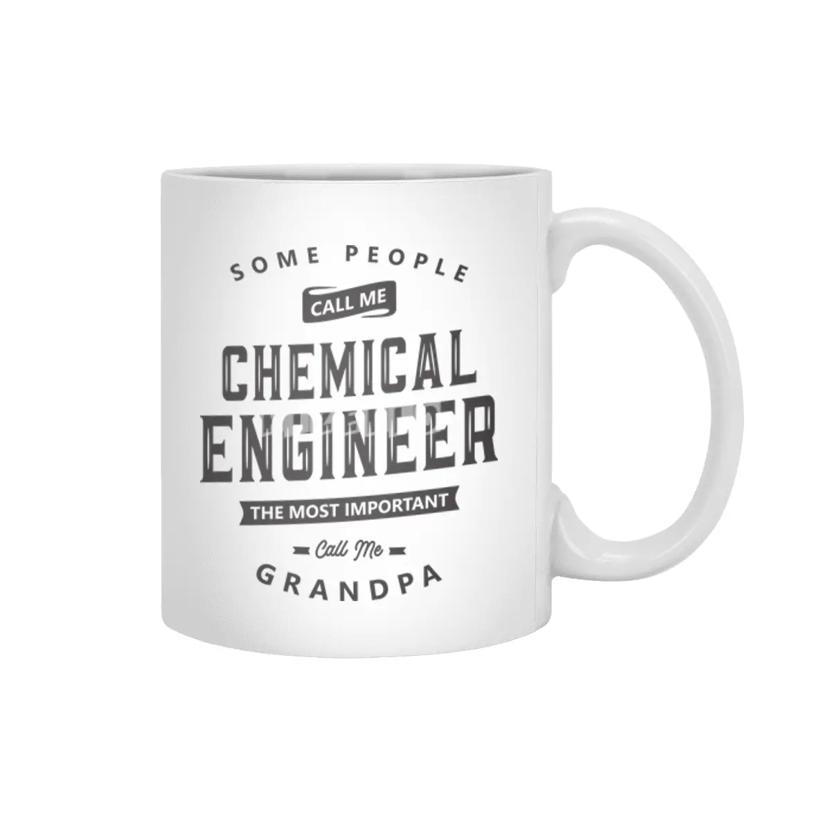 Chemical Engineer Grandpa Funny Job Title Profession Birthday Worker Beyaz Kupa